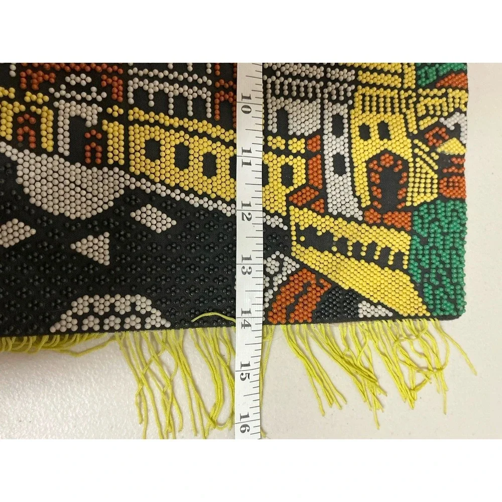 Vintage 1970s Monaco Beaded Souvenir Handbag‎